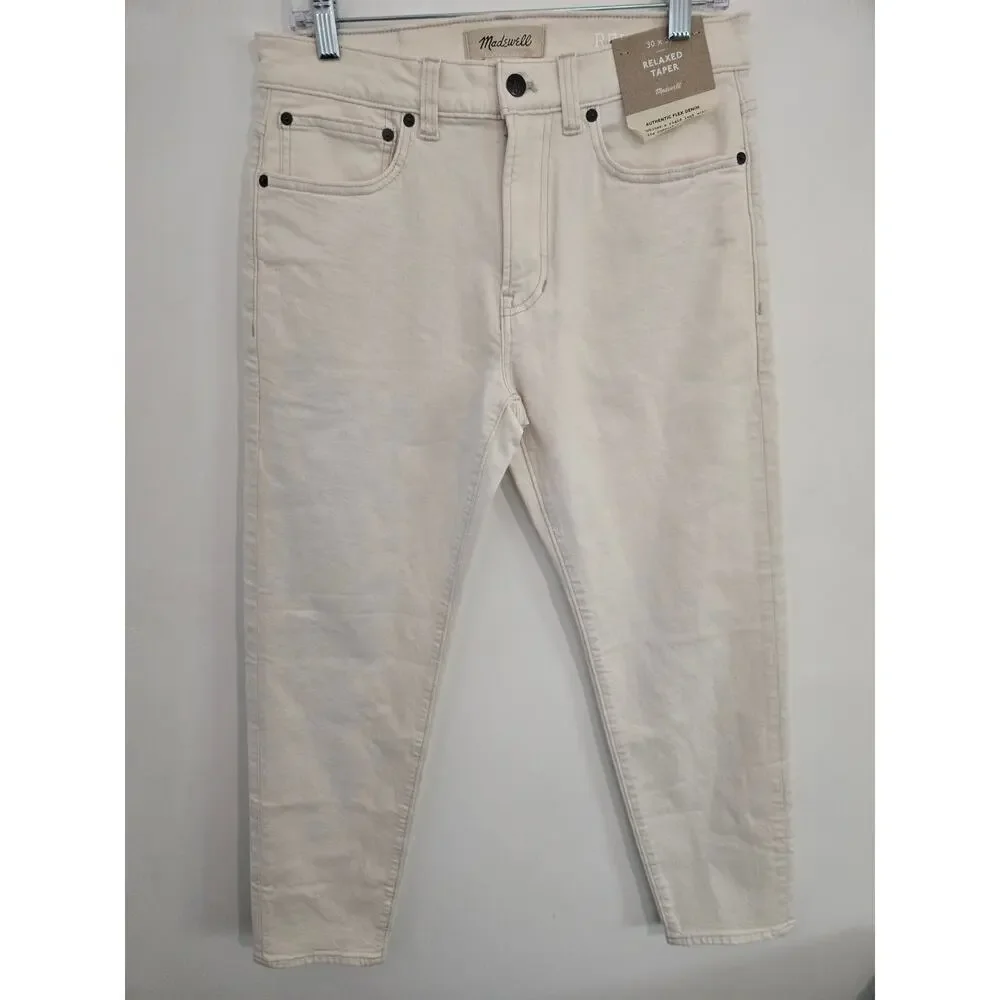 NWT Madewell Relaxed taper jeans size 30x30 style ND582 in vintage canvas - Picture 1 of 3
